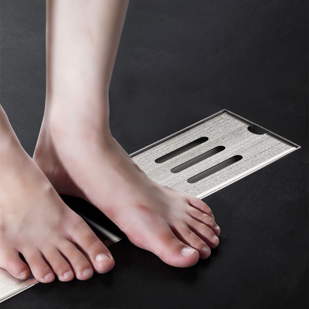 thoát sàn dài chống mùi 100x500 inox